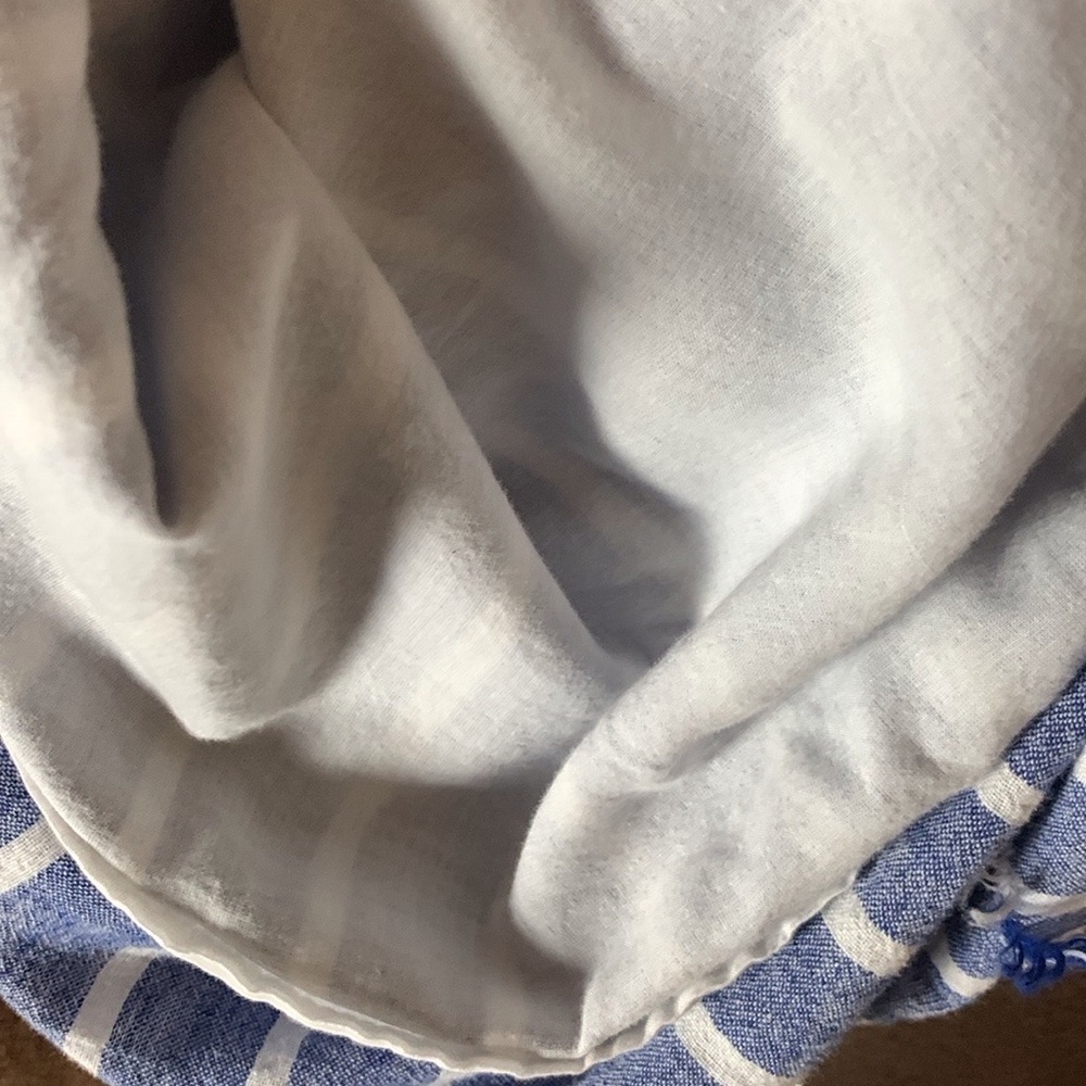 beachlunchlounge Striped Blue and White Mini Dress - Picture 13 of 15